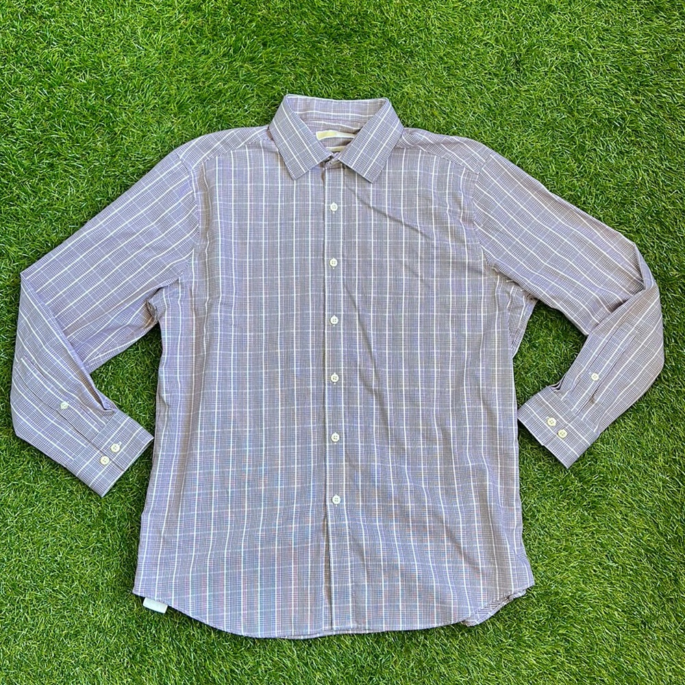 MICHAEL Michael Kors Plaid Slim-fit Non-Iron Dress Shirt